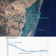 ICESat-2 measures the sea floor height as it passes Mexico.
